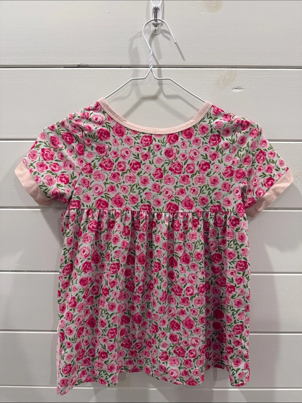 Pink Floral Pajama Set